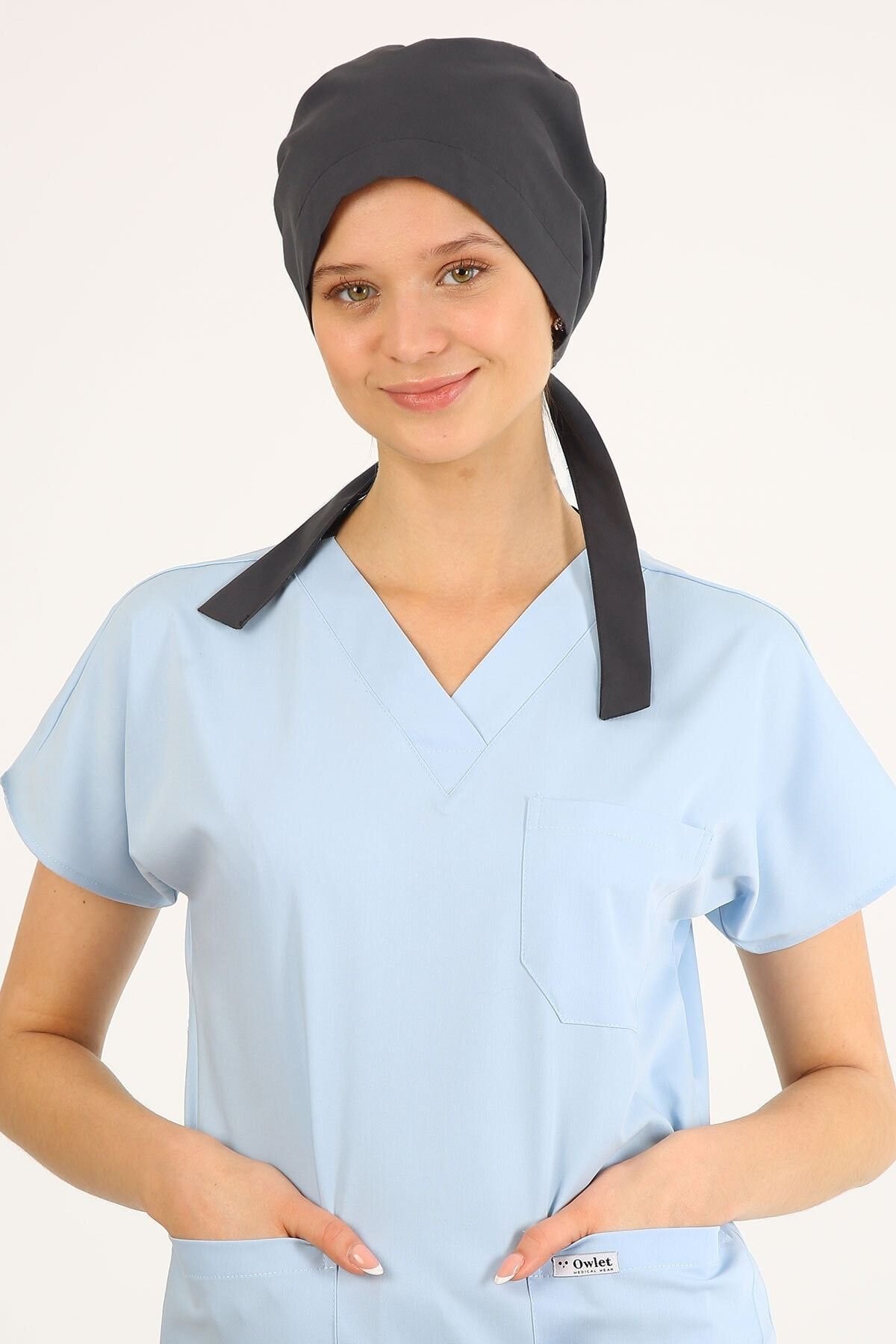 Gri Cerrahi Tesettür Bone