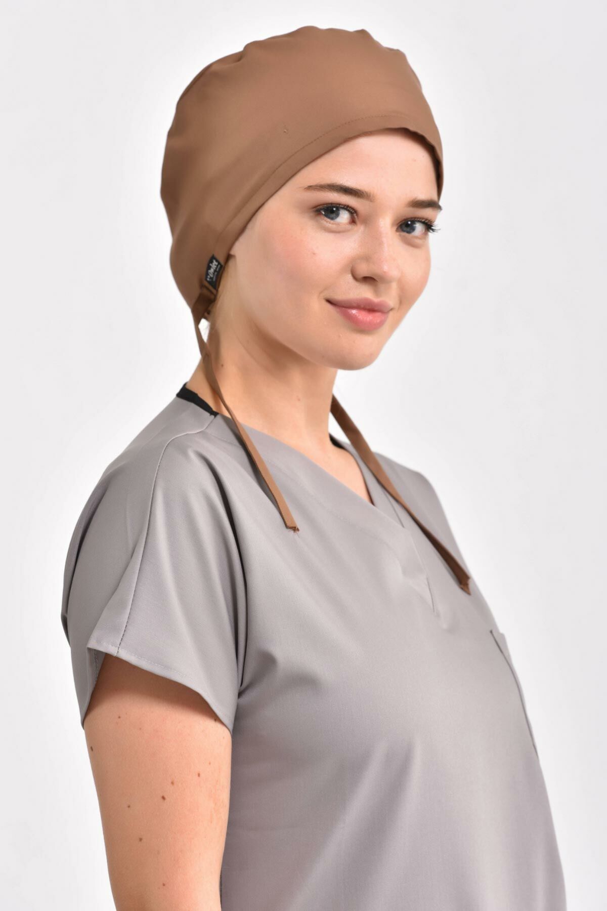 Likralı Koyu Kahve Cerrahi Bone