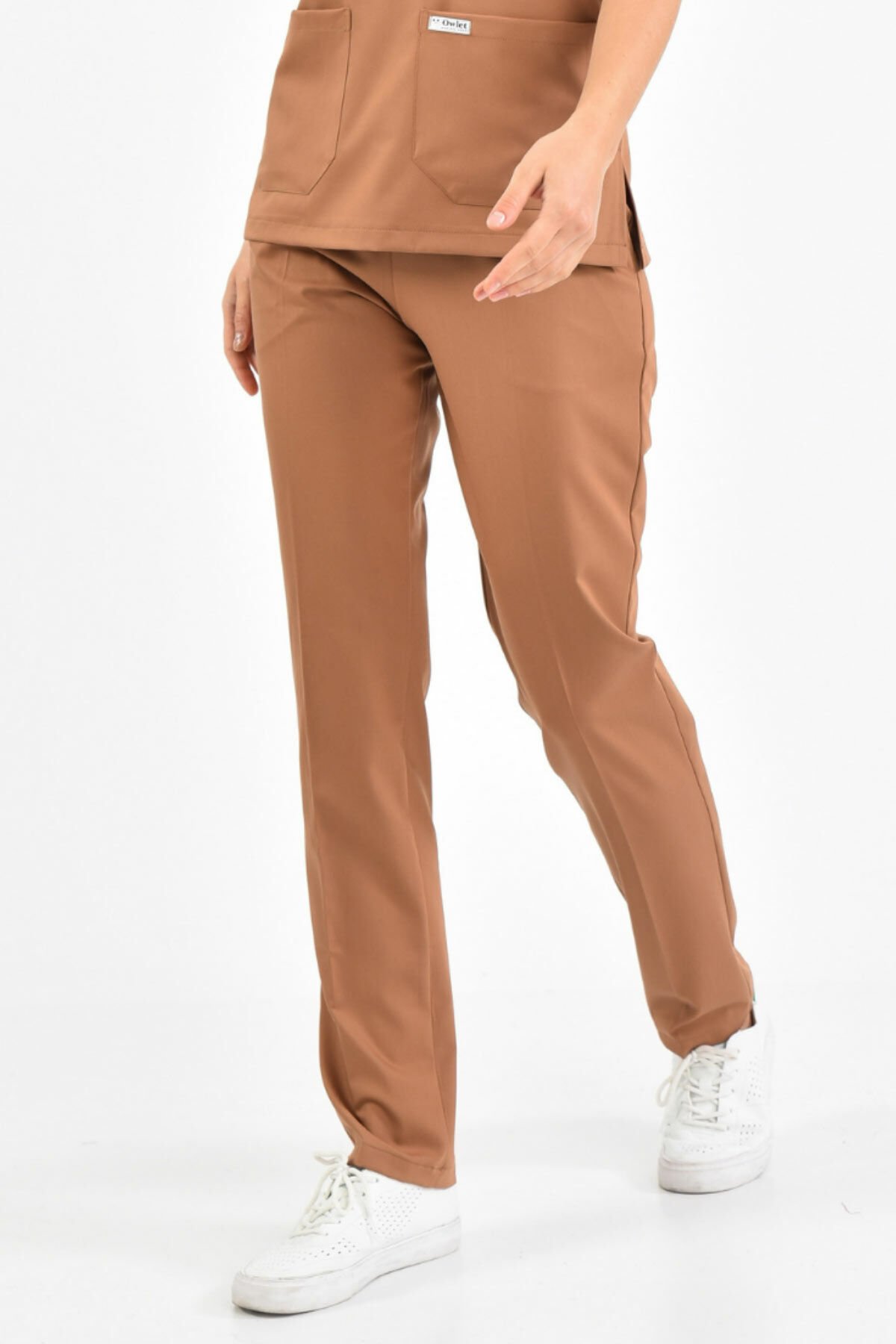 Kahverengi Likra Pantolon