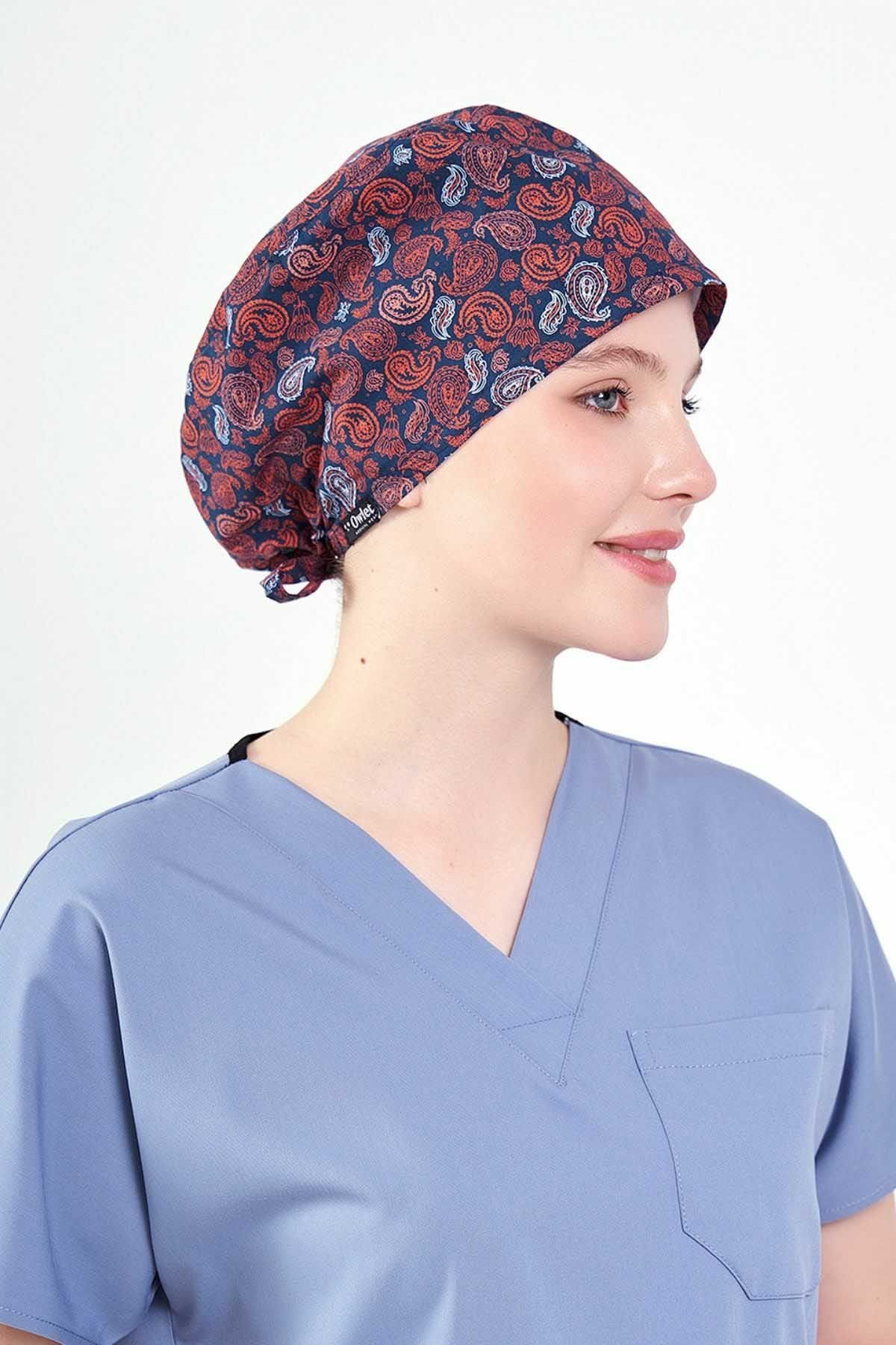 Kiremit Şal Desenli Cerrahi Bone