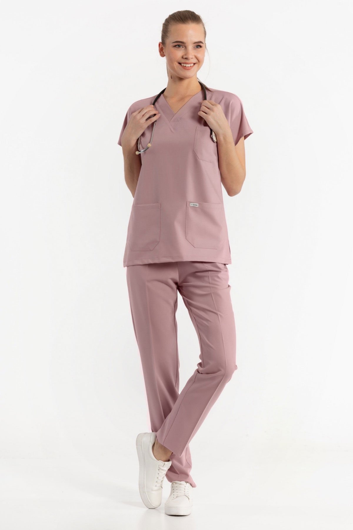 Soft Pudra Likralı Cerrahi Forma Takım