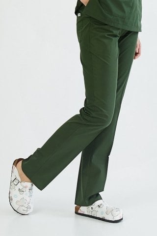 Khaki Green Lycra pants