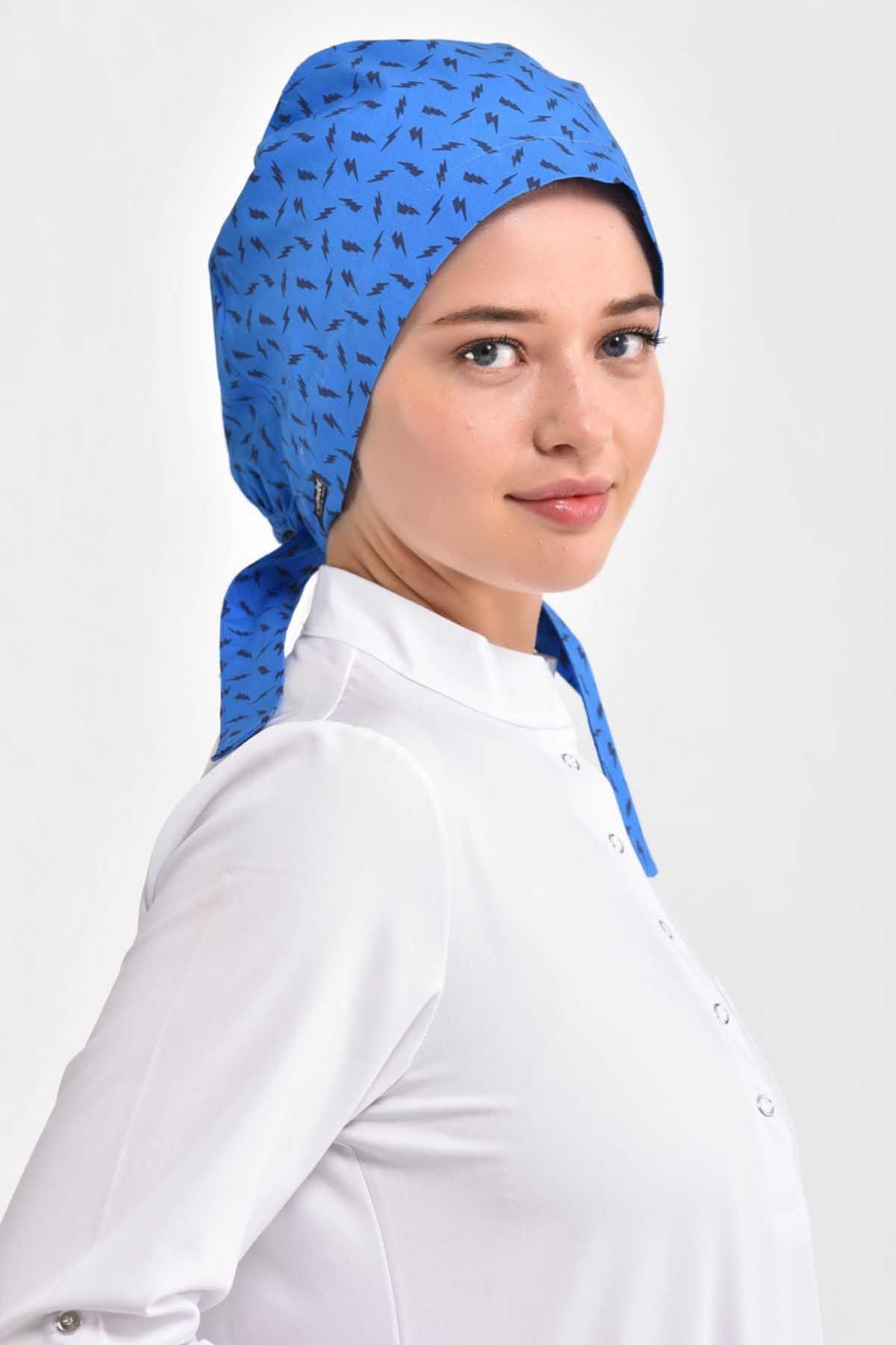 Şimşek Desenli Cerrahi Tesettür Bone