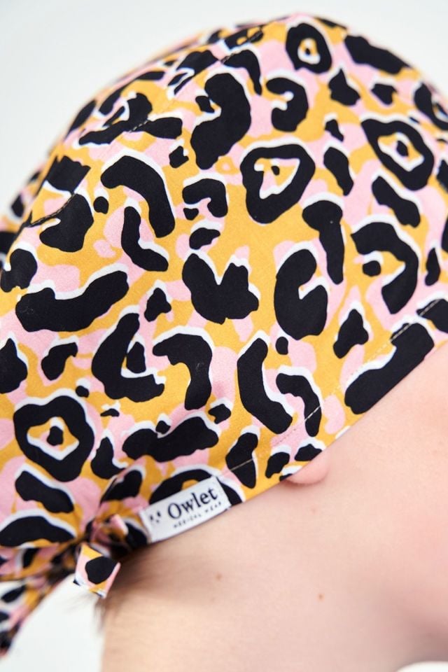 Leopar Desenli Sarı Cerrahi Bone