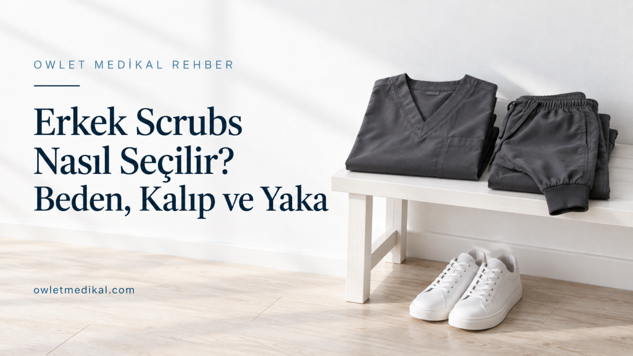 Erkek Scrubs Nasıl Seçilir? Beden, Kalıp ve Yaka Rehberi