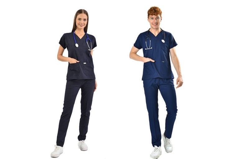 Lacivert Scrubs