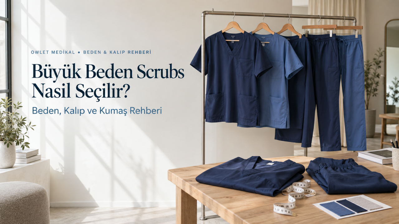 Büyük Beden Scrubs Nasıl Seçilir? Beden, Kalıp ve Kumaş Rehberi