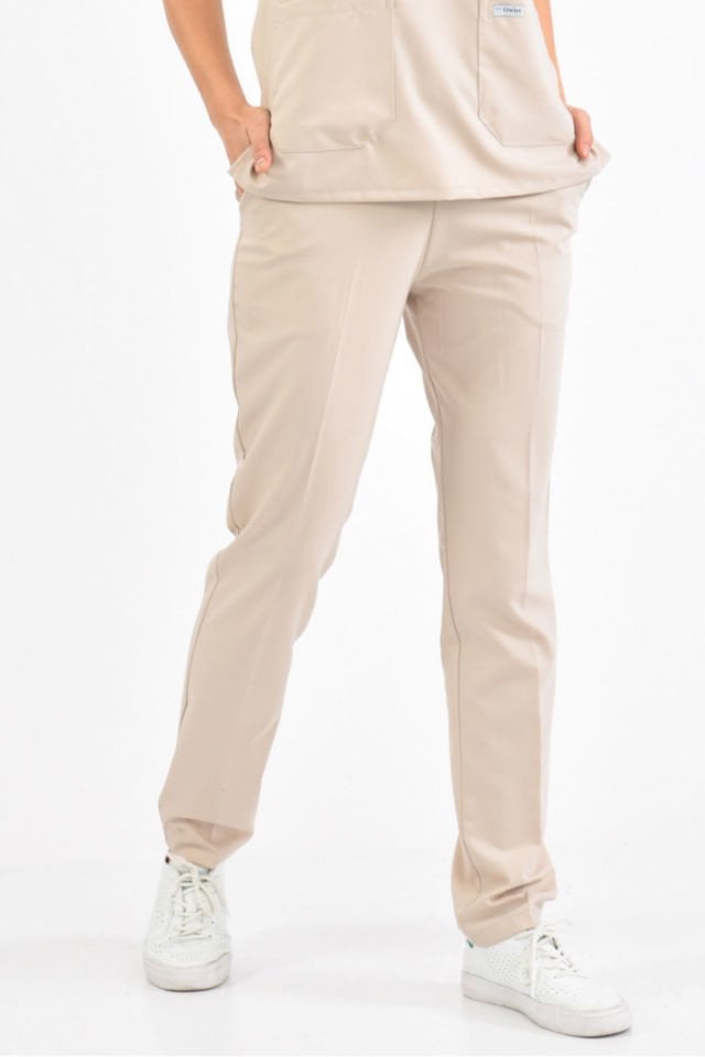 Taş Rengi Likralı Pantolon