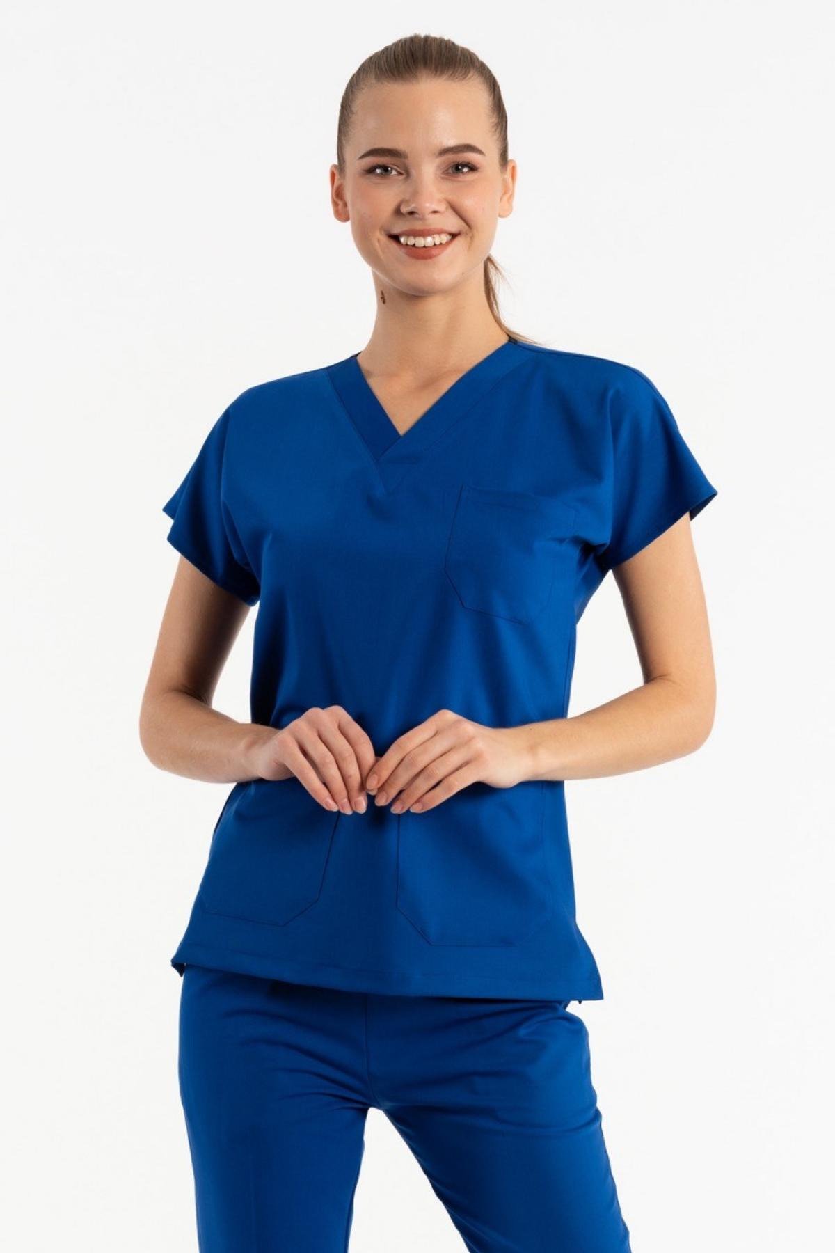 Saks Mavisi Likralı Cerrahi Üst