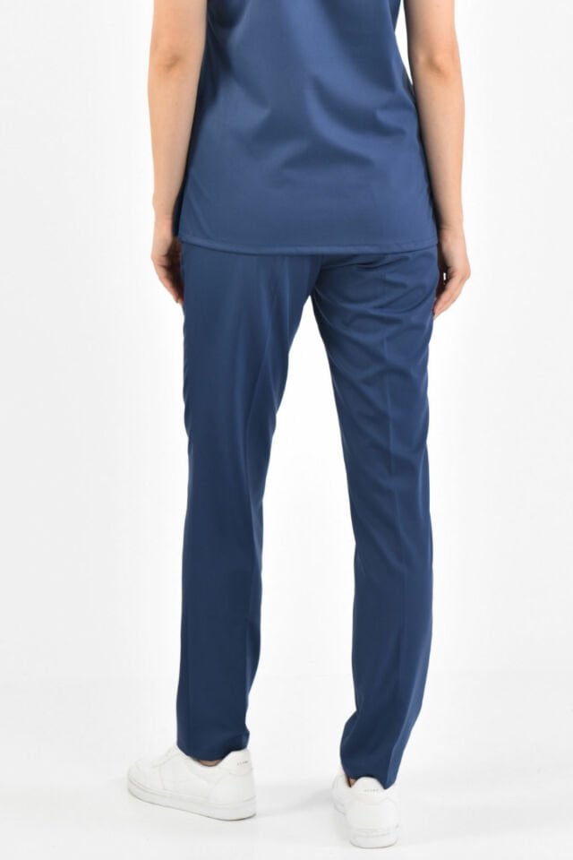 Navy Blue Lycra Trousers