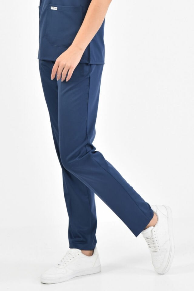 Navy Blue Lycra Trousers