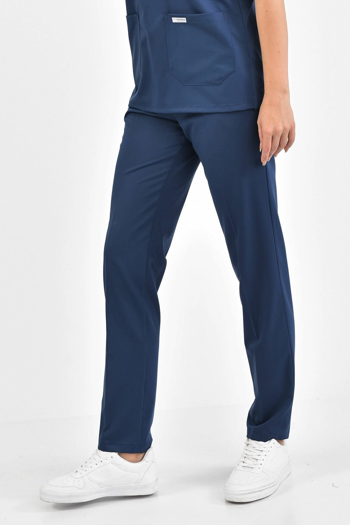 Navy Blue Lycra Trousers