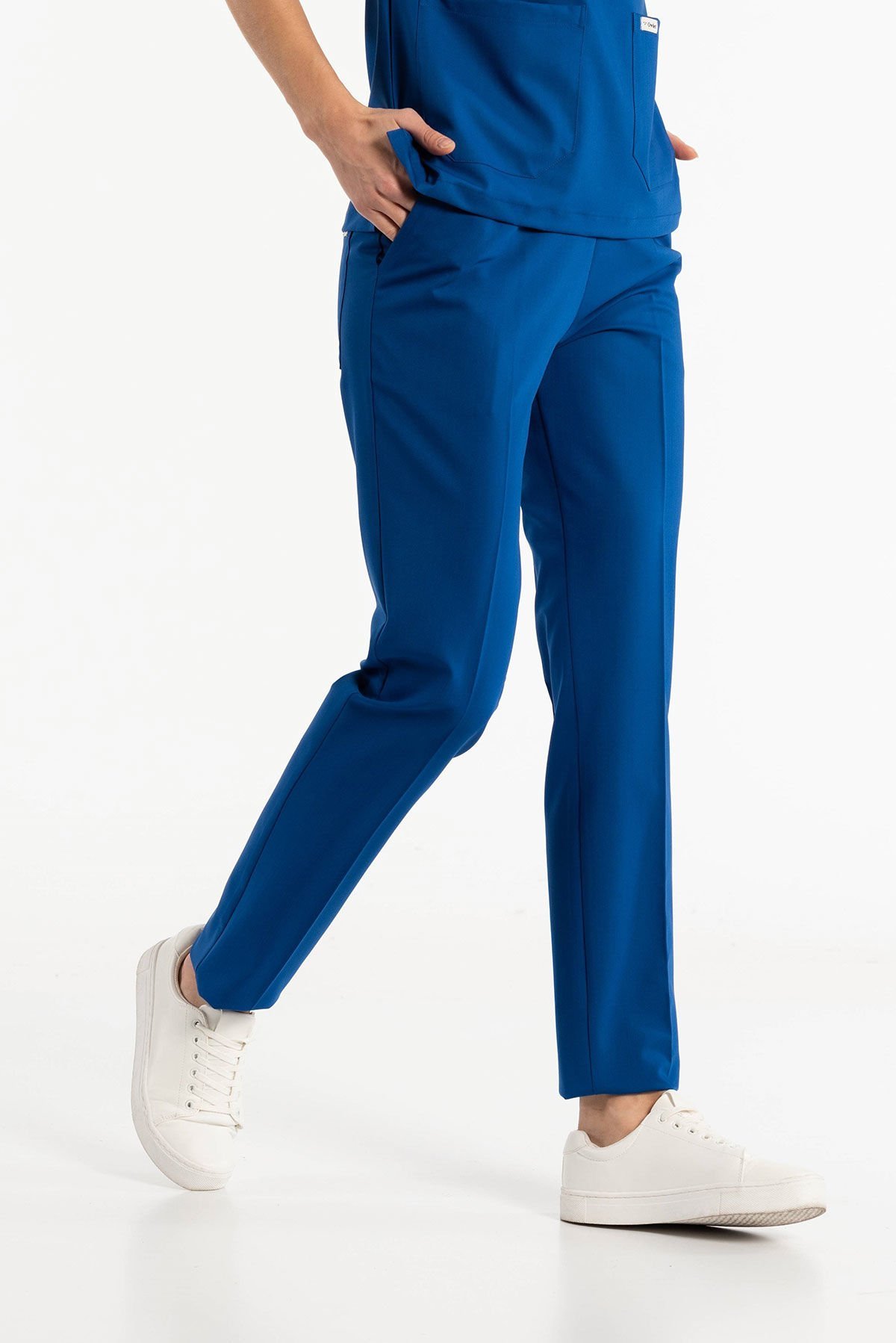 Saks Mavisi Likralı Pantolon