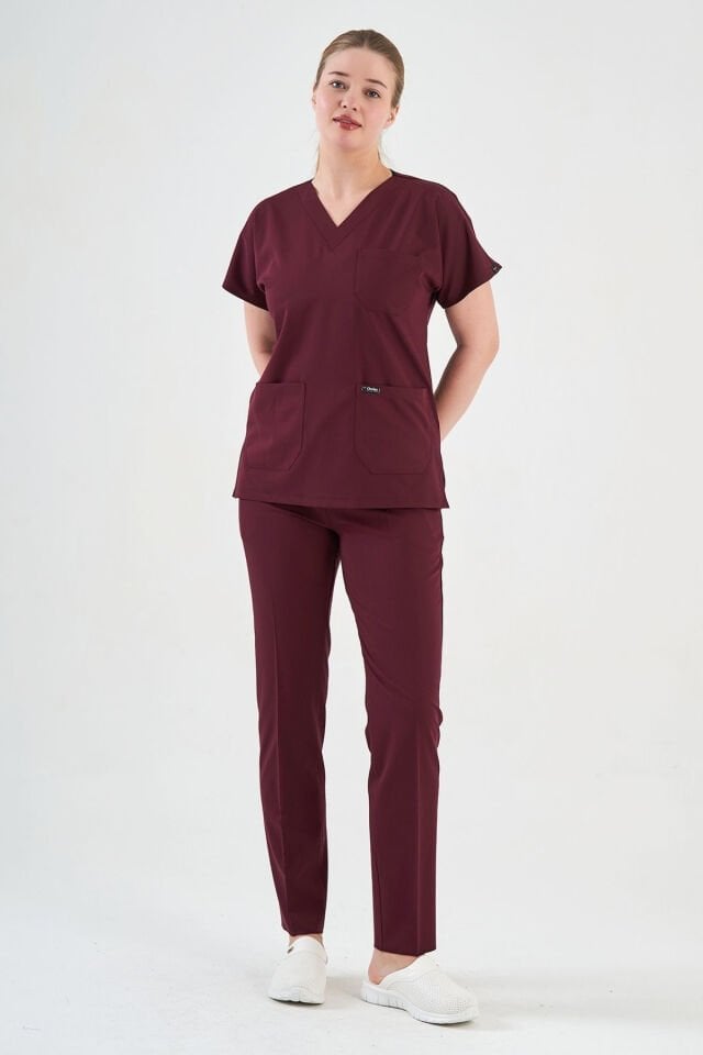 Dark Plum Lycra Surgical Set