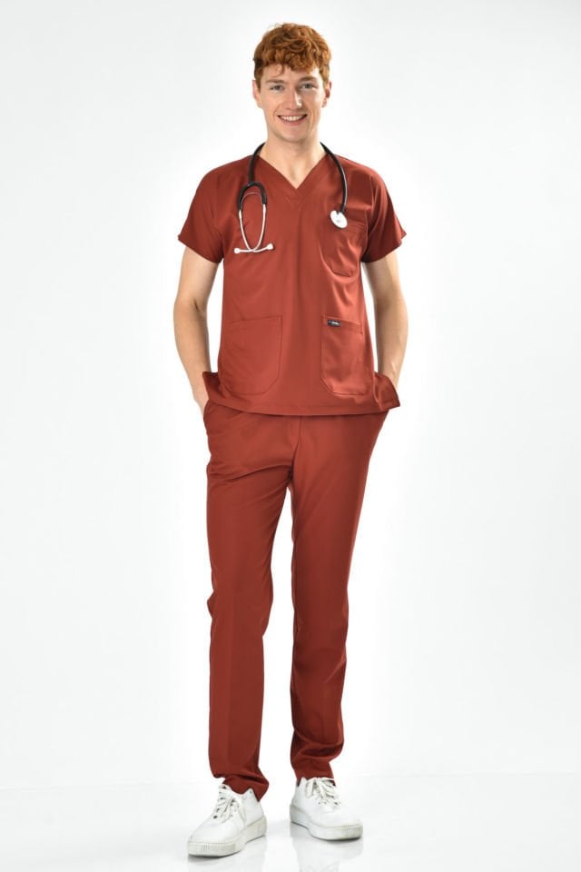 Dark Brick lycra jersey Team