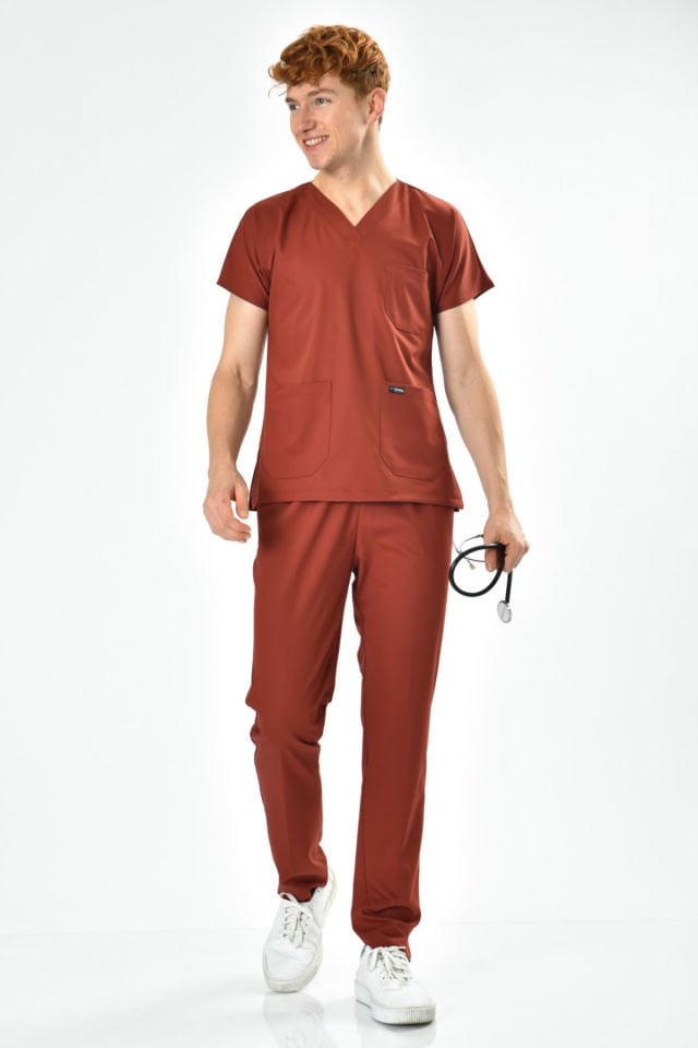 Likralı Koyu Kiremit Forma Takım