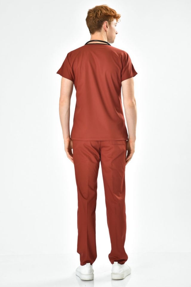 Likralı Koyu Kiremit Forma Takım