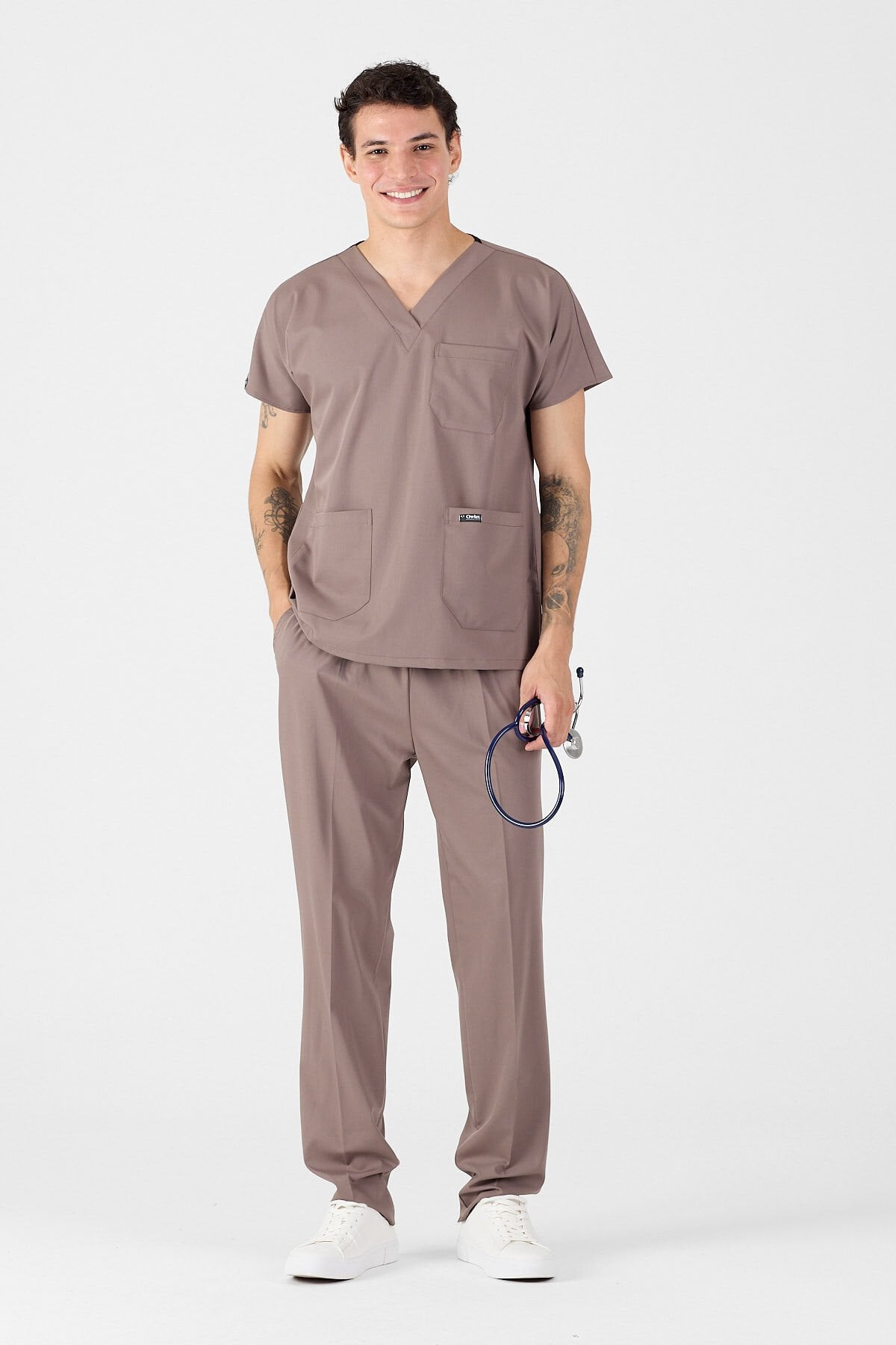 Lycra Dark Mink Scrubs Jersey