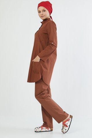 Dark Brown Hijab Surgical Team