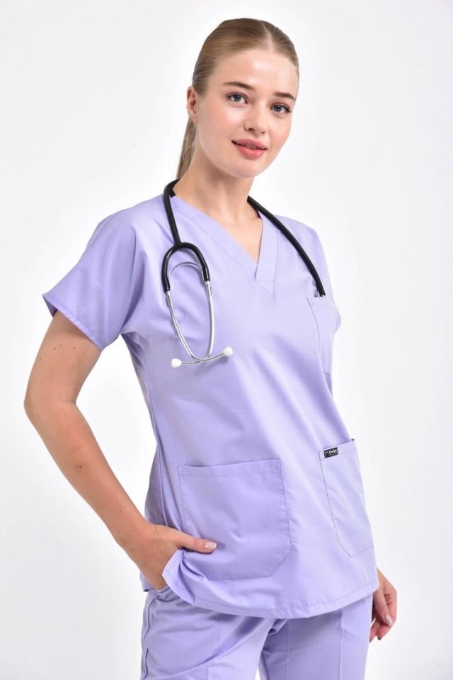 Lilac Surgical Uniform Set