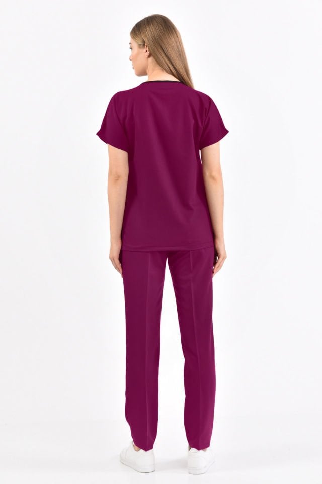 Cherry Red Lycra Surgical Set