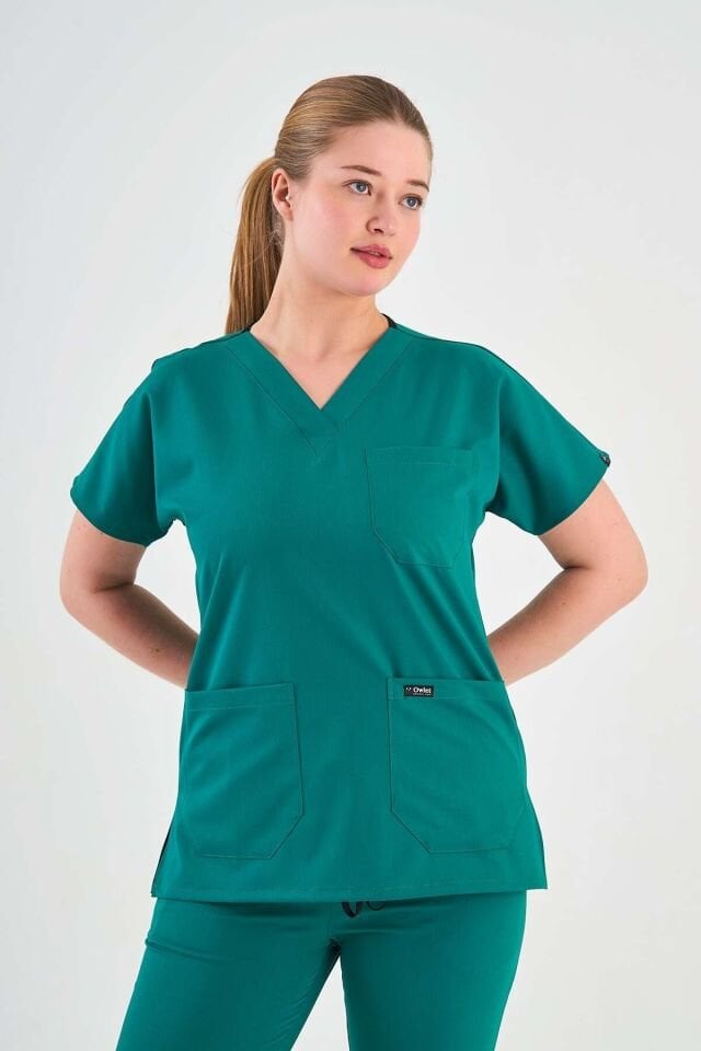 Green Lycra Surgical Nurse Team