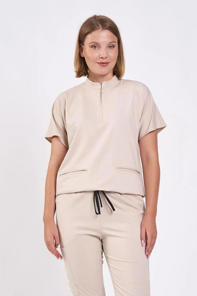 Likralı Taş Hakim Yaka Üst