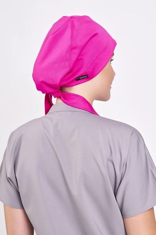 Pembe Likralı Cerrahi Tesettür Bone