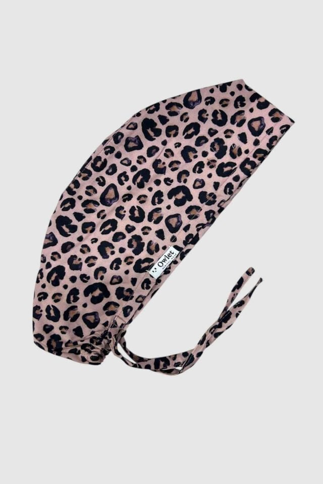 Leopar Desenli Pudra Cerrahi Bone