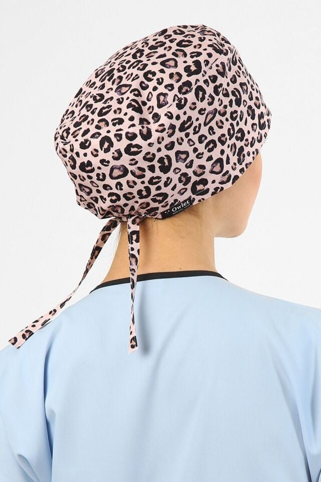 Leopar Desenli Pudra Cerrahi Bone