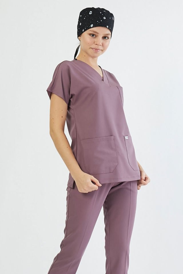 Koyu Pudra Likra Cerrahi Takım