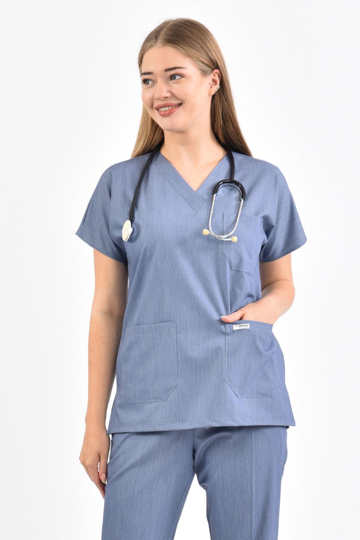 Kot Görünümlü Likralı Üst