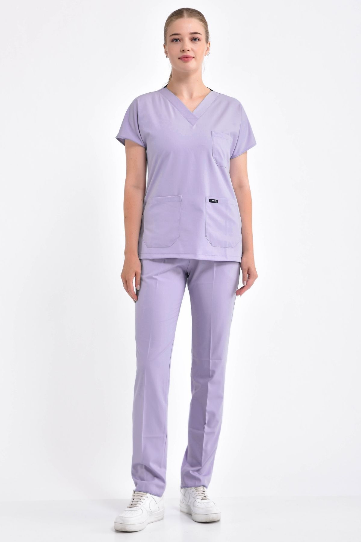 Lilac Lycra Surgical Uniform Set