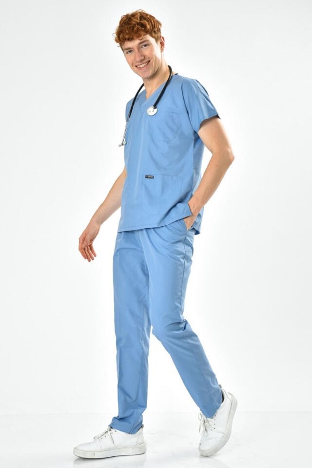 Açık Mavi Cerrahi Forma Takım