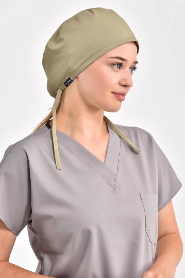 Likralı Çağla Yeşili Cerrahi Bone