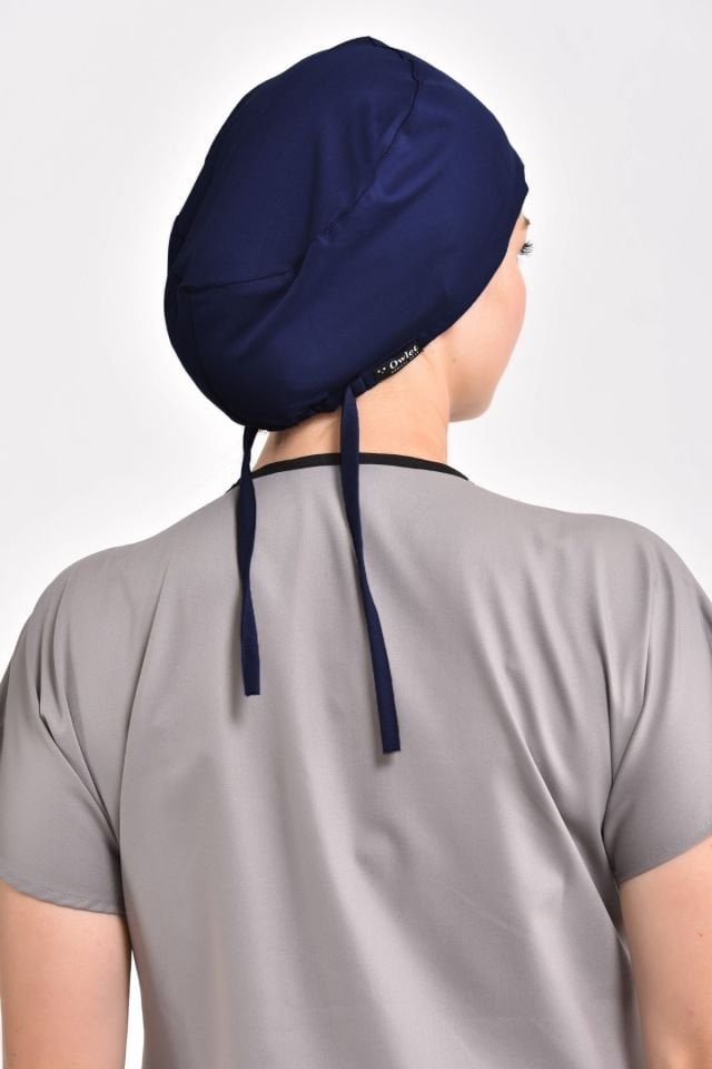 Navy Blue Lycra Surgical Cap