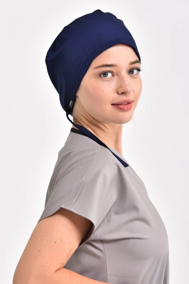 Lacivert Likralı Cerrahi Bone