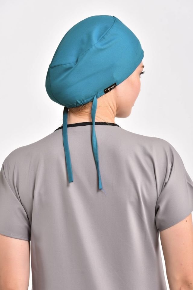 Petrol Yeşili Likralı Cerrahi Bone