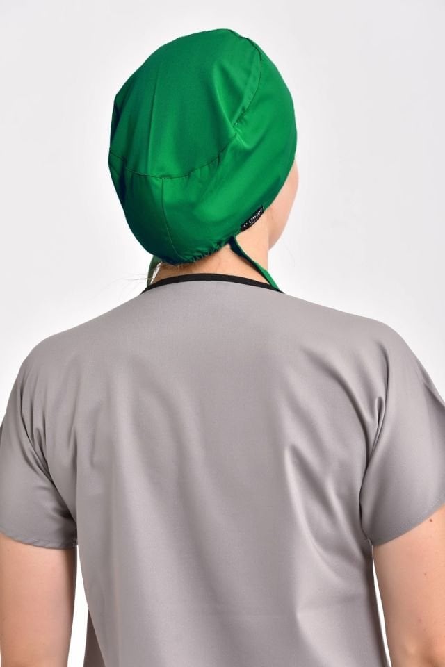 Cerrahi Yeşil Likralı Bone