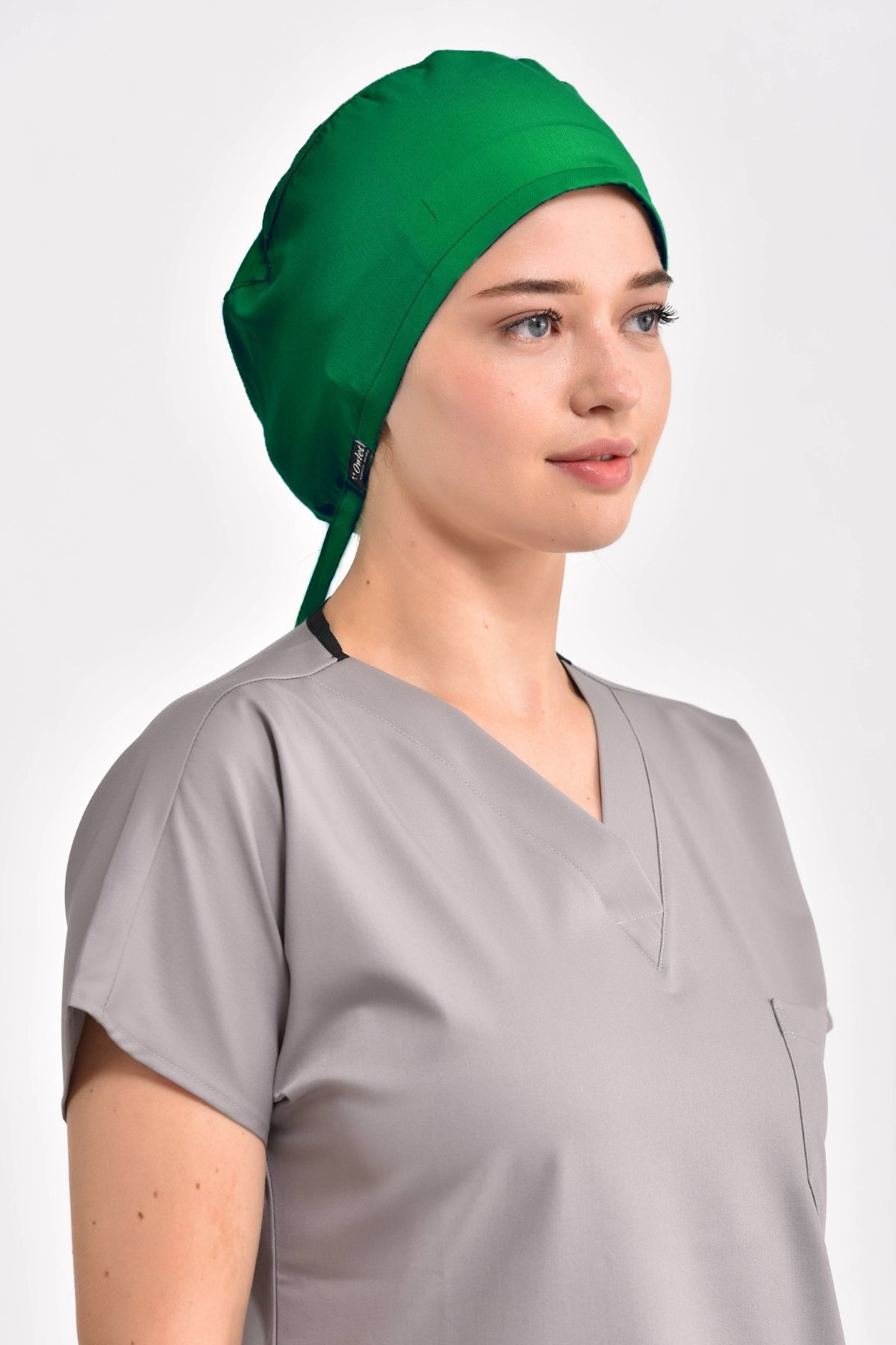 Cerrahi Yeşil Likralı Bone