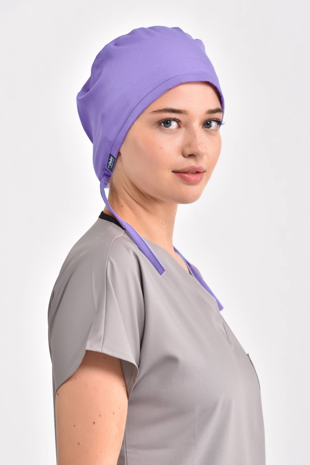 Lila Likralı Cerrahi Bone