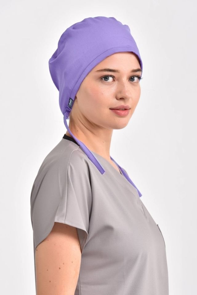 Lilac Lycra Surgical Cap