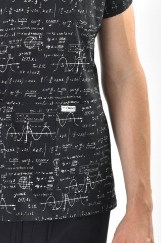 Matematik Desenli Cerrahi Forma Üst