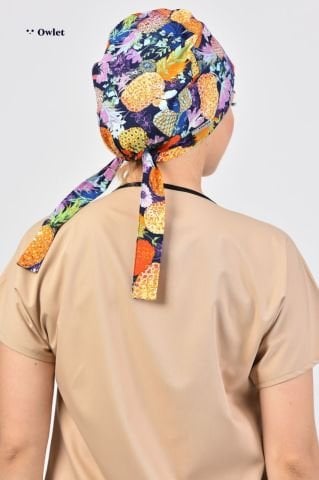 Ananas Desenli Cerrahi Tesettür Bone