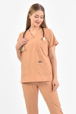 Açık Kahve Cerrahi Forma Takım