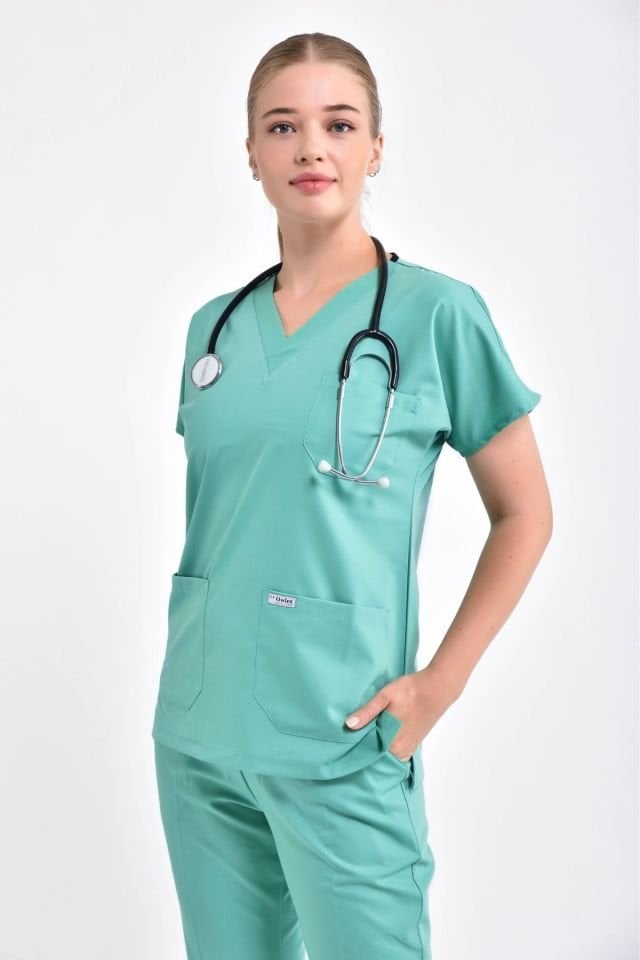 Cyan Lycra Surgical Set