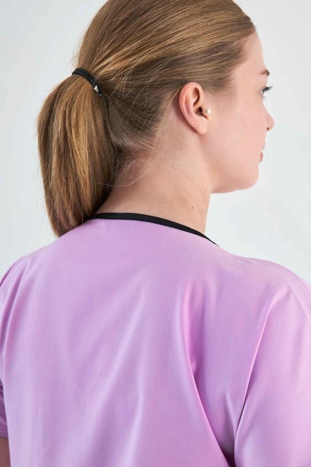 Toz Pembe Likralı Cerrahi Takım