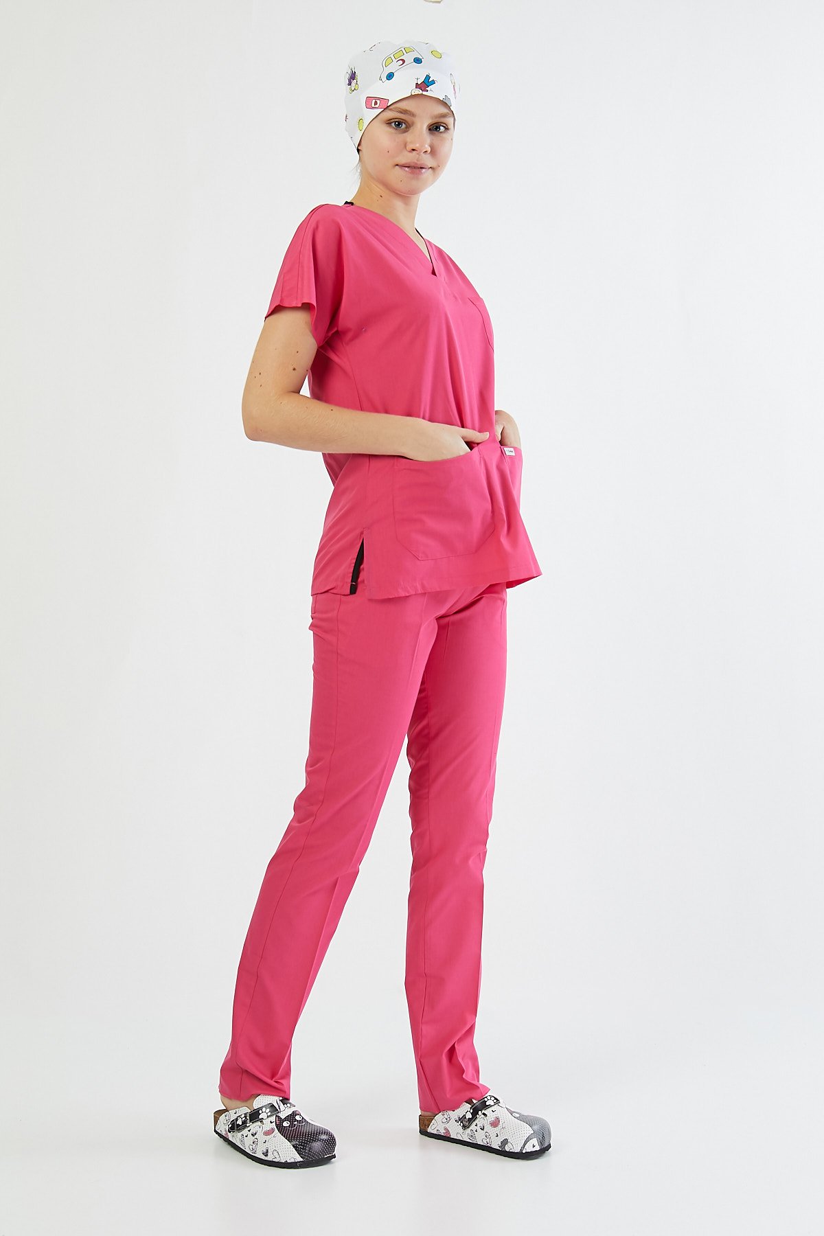 Pembe Cerrahi Üniforma Takım