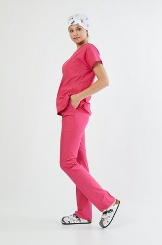 Pembe Cerrahi Üniforma Takım