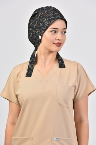 Figured Black Face Hijab Bone Surgery
